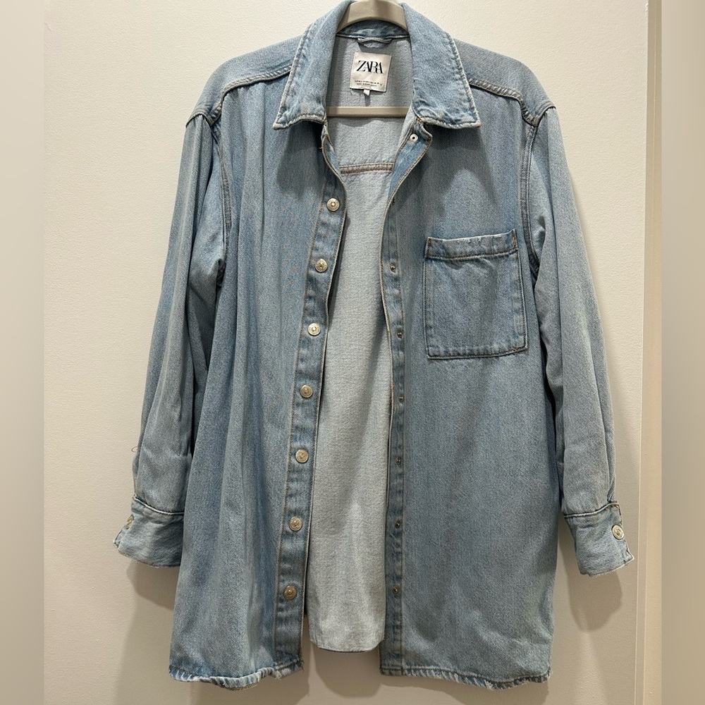 Zara Oversized Denim Shacket